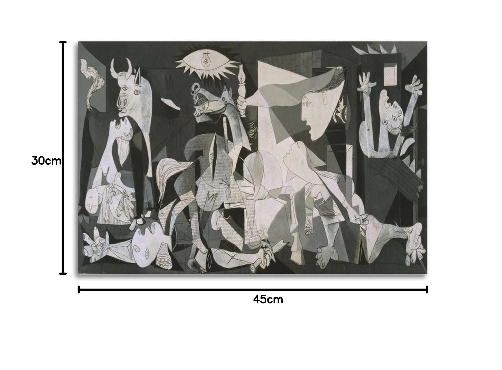Amazon.co.jp: Pablo Picassoパブロ・ピカソ画家作品「ゲルニカ,1937